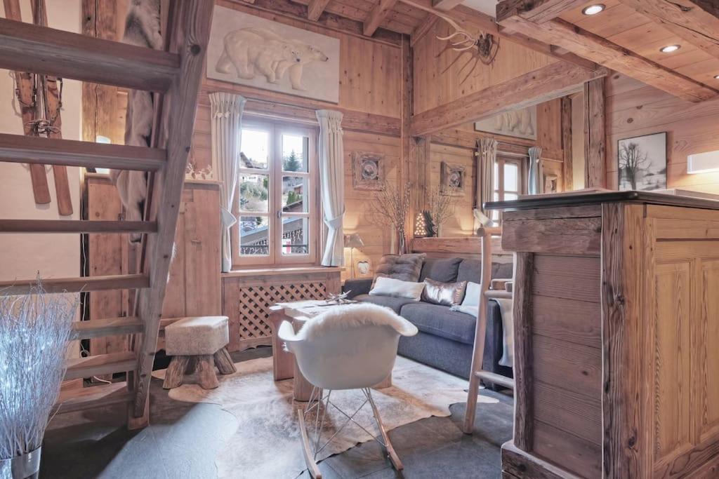 Duplex Chaleureux Au Coeur De Megeve 2 P 아파트 외부 사진